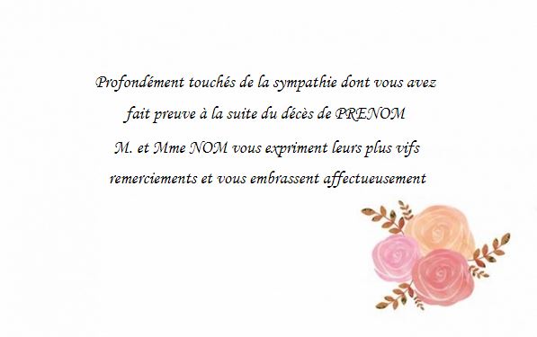 carte remerciement deces memes carte remerciement deces memes